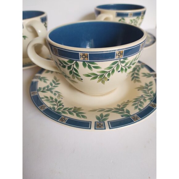 Pfalzgraff USA - Lot of 3 sets - Stoneware Cup & Saucer Sylvan Pattern - Picture 2 of 12